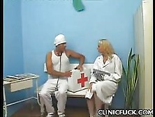 Clinic Sex Blonde Sucks Cock