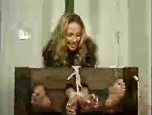 Sexy Lady Tickle On The Stocks (Old Video)