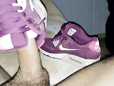 Fucking And Cumming In My Wife's Nike Air Max 90S Using A Flashlight,  Part 2