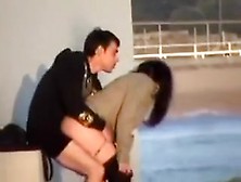 A Couple Caught In Sex By The River