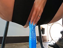 My Step Sister Impales Herself On A Massive Dildo In Her Pierced Vagina,  Riding My Meat To Get Creampied