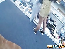 Slutty College Girl Sells Her Pussy In Pawn Shop
