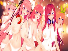 Dating And Fucking With Each Hoes From The Quintessential Quintuplets - Asian Cartoon Asian Cartoon 3D Set Of