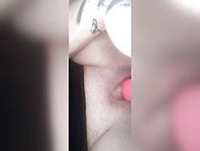 Milf Masturbates Fat Clitoris With Dildo