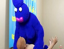 Nookie Monster Riding A Blowup Doll And Squirts 3D