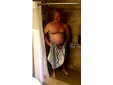 American Grandfather Takes A Shower