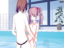 Misaka Mikoto Strapon Fucks Shirai Kuroko In A Swimming Pool - A Certain Magical Index Hentai.