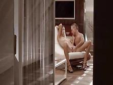 Luxury Sex With Graceful Babe On A Chair