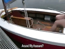 Pointy Nippled Euro Hottie Fucked On A Boat For Cash