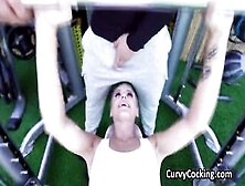 Evelyn Spicing Up Outdoor Workout With Cock