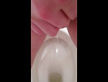 Hairy Pussy Piss And Mastrubating On Public Toilet