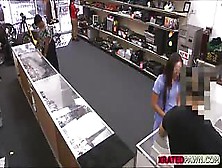 Hot And Nasty Brunette Nurse Gets Her Pussy Punished By Shop Owners Big Cock