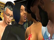Millionaires Enjoy Fucking Luxury Prostitutes Inside An Group Sex - Sensual Cutie Animations