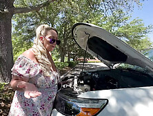 Car Trouble Venus Rewards A Stranger Who Gets Her Car Started With A Pornstar Experience