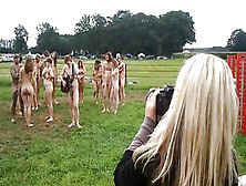 Naked At Festival Outdoor