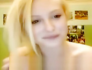Awesome Blonde Teen Webcam Masturbation