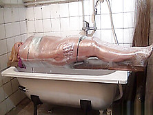 Restrained And Gagged Euro Gets Humiliated