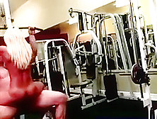 Blonde Babe In Gym Sex Workout