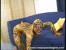 Crazy Spandex Girl Teasing Sex