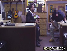 Angry Old Man Fucked A Dude In The Shop And Enjoy Anal Gay Sex