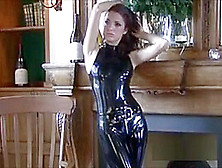 Shiny Black Latex Outfit And Fetishwear