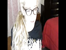 Glasses Milf Fucks Herself