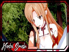 Asuna Blows Kirito's Load Before Riding His Face - Sword Art Online Anime