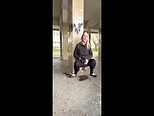 Teen Girl Pissing In Public