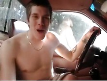 Twink Plays In His Car