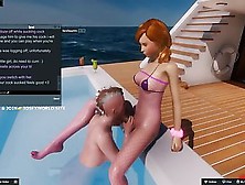 Summer Pool Shemale's Fuck 3D Adult Life Simulator