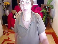 Huge Naturals Granny Milena On Home Webcam