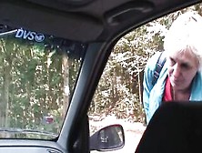 Hitchhiking Old Lady Rides His Freaky Penis Roadside