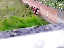 Teen Couple Caught Fucking Outside