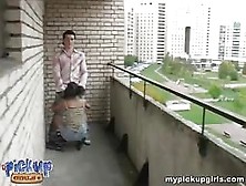 Young Roller-Girl Fucks With A Stranger Round The Corner