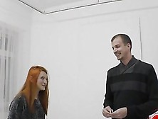 Redhead Pornstar Oral With Cumshot