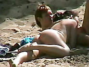 Worthwhile Oral-Job On The Beach In France Caught On Voyeur Camera