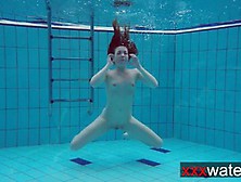 Bouncy Booty Redhead Underwater Katrin