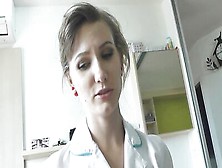 A Female Doctor Is Checking Out The Functionality Of This Cock By Wanking It