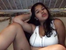Huge Tits Indian Plays With Her Tits