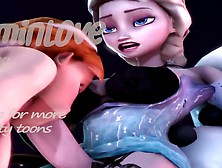 Hentai 3D Animation Futanari Frozen Anna Make A Blowjob To Elsa's Big Fat Dick Swallow Cum