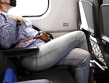 Crossed Legs Orgasm On A Train