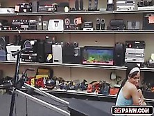 Busty Babe Ends Up Fucked In The Pawnshop