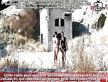 French 2 Fem Dominatrix Ladys Fuck 3-Way A Solider Outdoor With