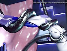 Demi (Subverse) Being Drilled By Tentacles (Animation By Kaminakirei)