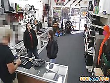 Chick Gets Pounded As A Pay For Stealing In A Pawn Shop