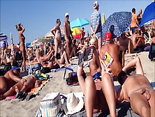 Kinky Hidden Cam Moments At The Cap D'agde Beach While In Vacation