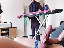 Omg !! He Pulls Out His Cock In Front Of This Muslim Maid!! 6 Min