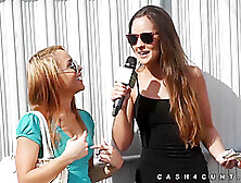Porn Gameshow Teen Shows Pussy In Public
