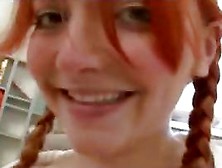Redhead Alissa Wants To Have Wider A-Hole Aperture