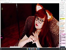 Little Cosplay Fox Wanting To Play On Webcam For T